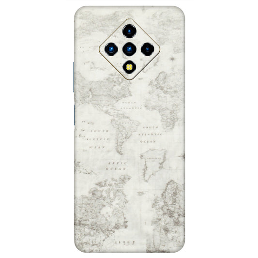 INFINIX Phone Skins (All Models) - World Travel Map - Transparent Finish (T-04) Infinix Zero 8i
