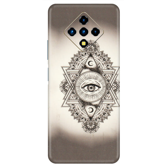 INFINIX Phone Skins (All Models) - Illuminati Great Eye - Transparent Finish (T-14) Infinix Zero 8i