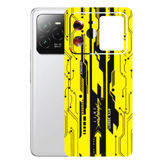 Lava Phone Skins (All Models) - Yellow Cyberpunk - 3D Embossed Finish (L-93) LAVA Agni 3 (5G)