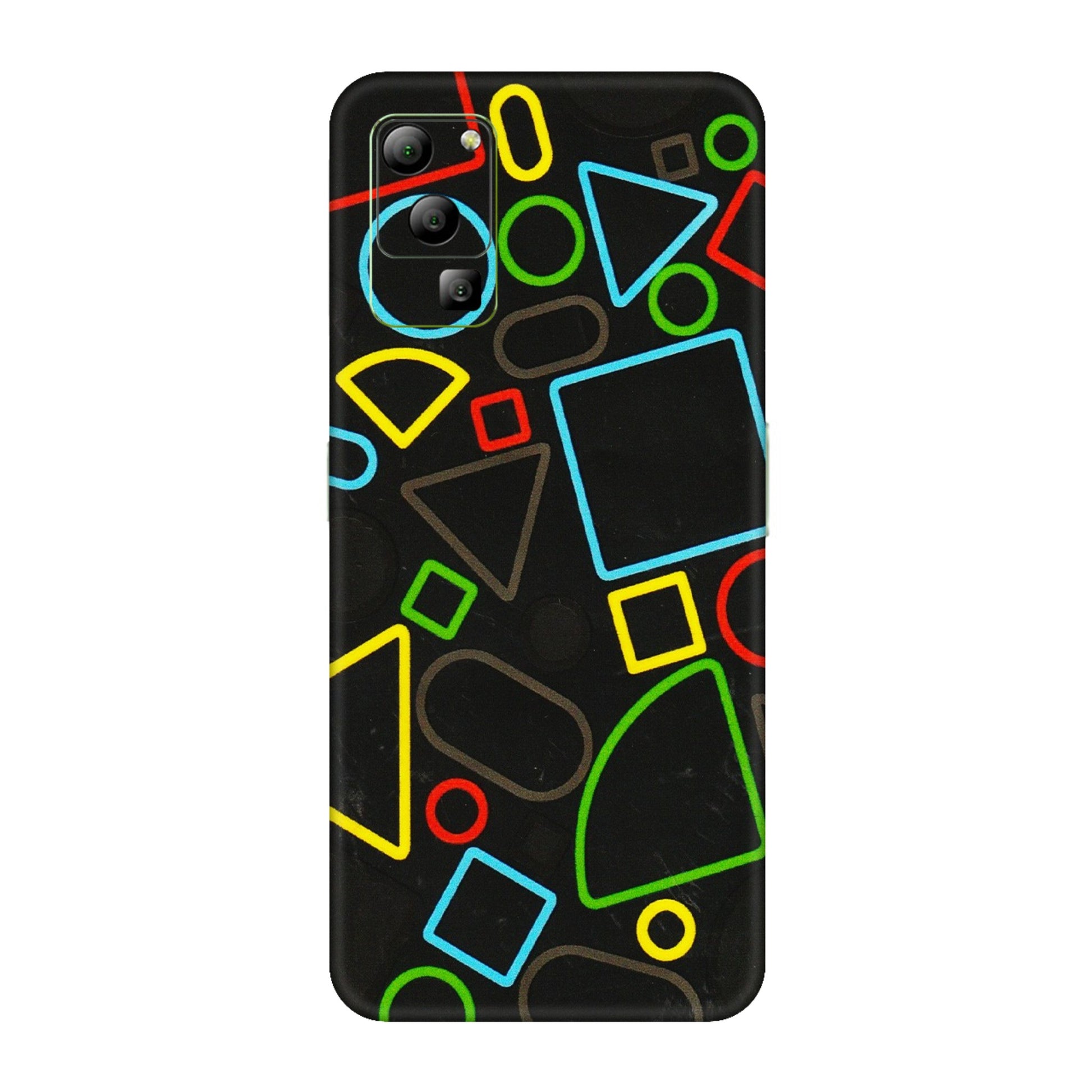 Lava Phone Skins (All Models) - Black Shapes - 3D Embossed Finish (L-131) LAVA Blaze (5G)