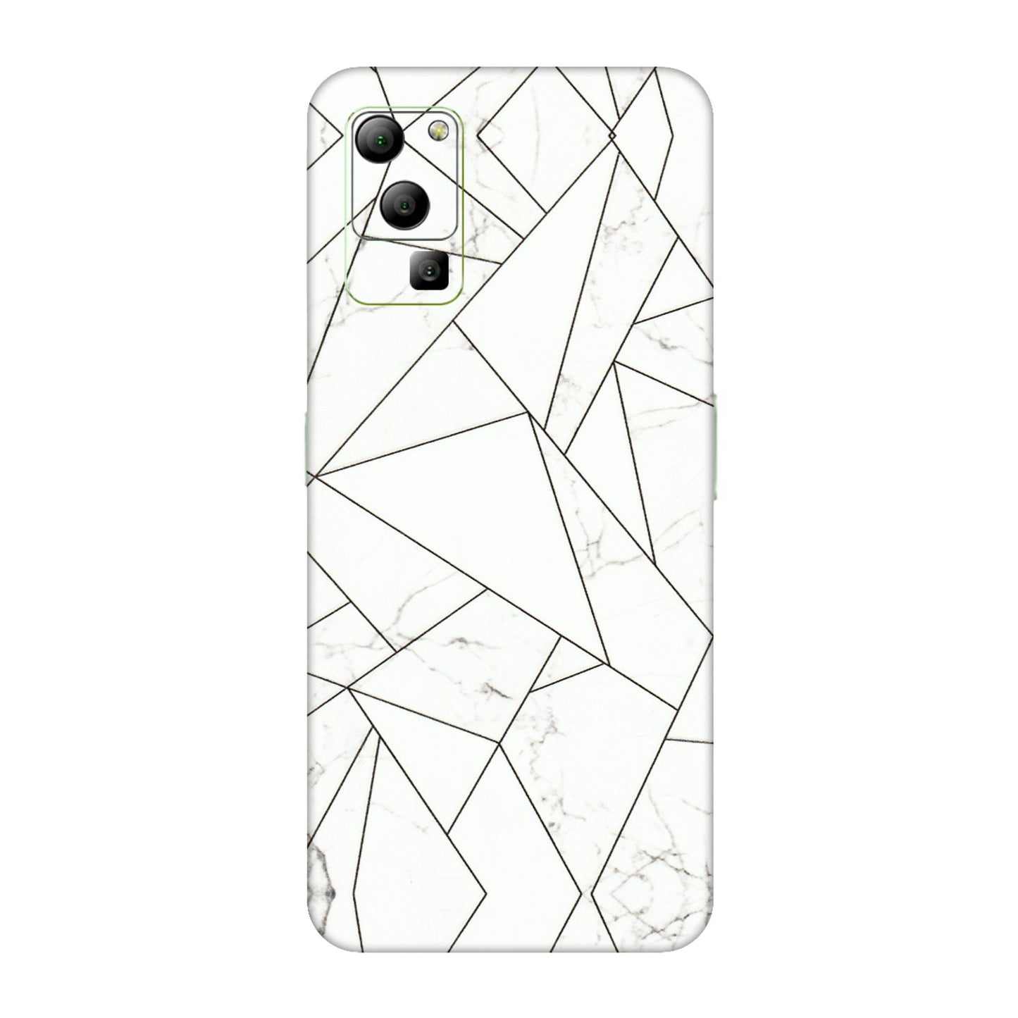 Lava Phone Skins (All Models) - Luxury White Marble Effect - 3D Embossed Finish (L-168) LAVA Blaze (5G)
