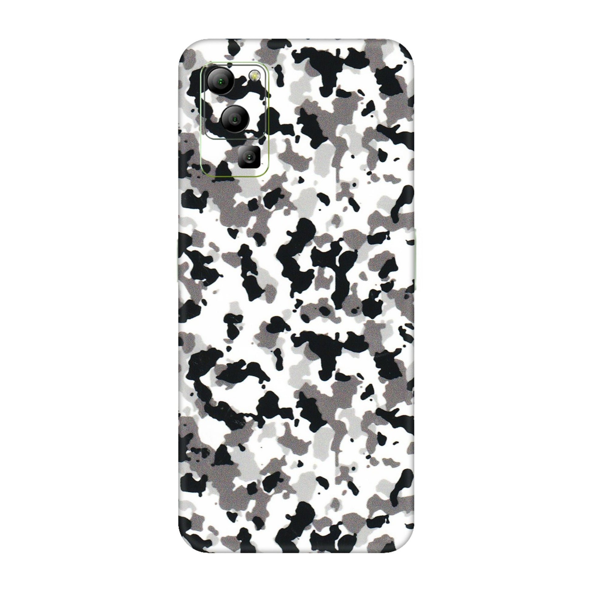 Lava Phone Skins (All Models) - White Black Camouflage - 3D Embossed Finish (L-18) LAVA Blaze (5G)