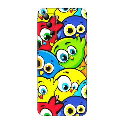 Lava Phone Skins (All Models) - Cute Fluffy Birds - 3D Embossed Finish (L-213) LAVA Blaze (5G)