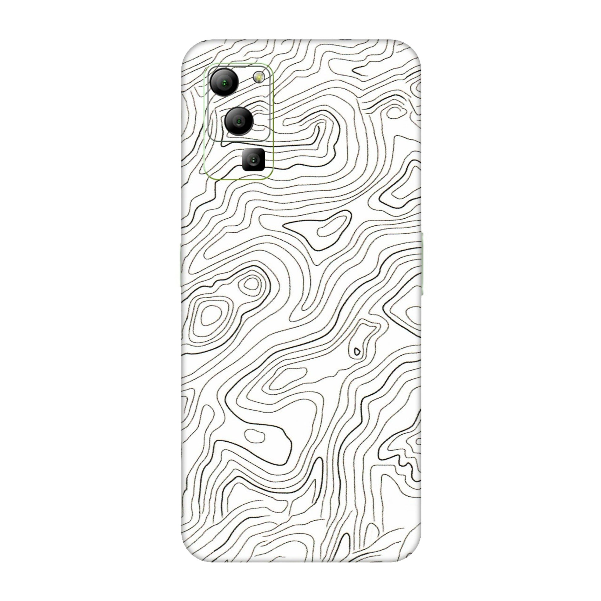 Lava Phone Skins (All Models) - White Black Swirls - 3D Embossed Finish (L-219) LAVA Blaze (5G)
