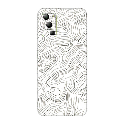 Lava Phone Skins (All Models) - White Black Swirls - 3D Embossed Finish (L-219) LAVA Blaze (5G)