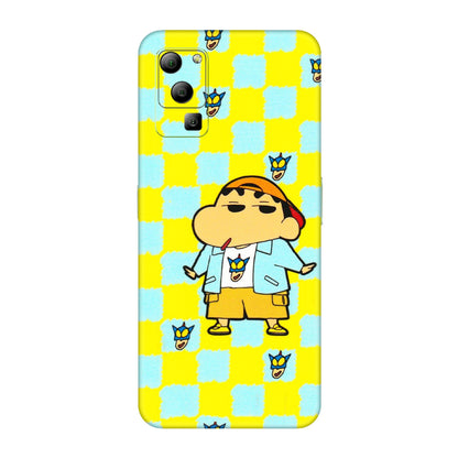 Lava Phone Skins (All Models) - Yellow Blue Shinchan Cute - 3D Embossed Finish (L-221) LAVA Blaze (5G)