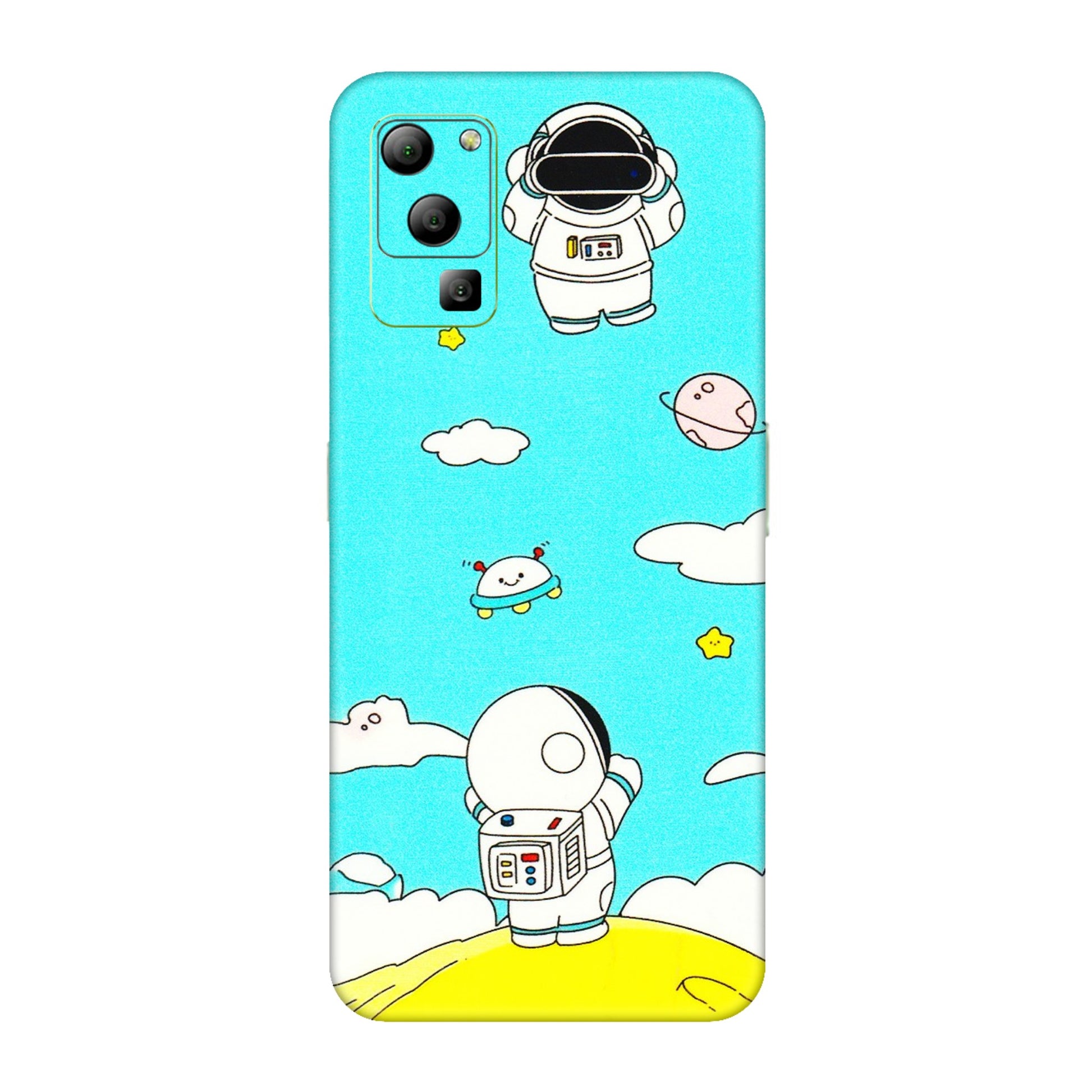 Lava Phone Skins (All Models) - Blue Skies Astro Float - 3D Embossed Finish (L-230) LAVA Blaze (5G)