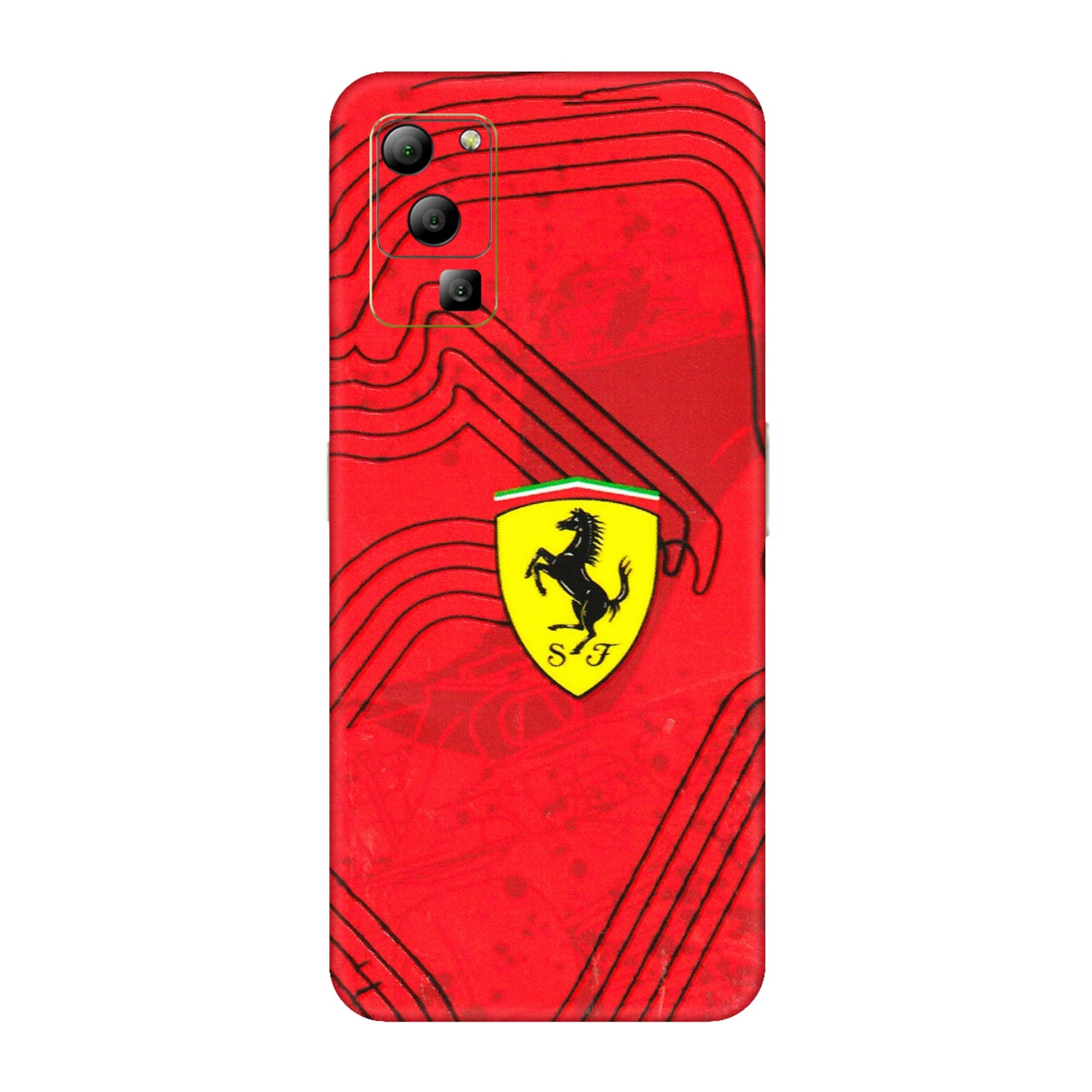 Lava Phone Skins (All Models) - Red Ferrari Logo Stylish - 3D Embossed Finish (L-238) LAVA Blaze (5G)