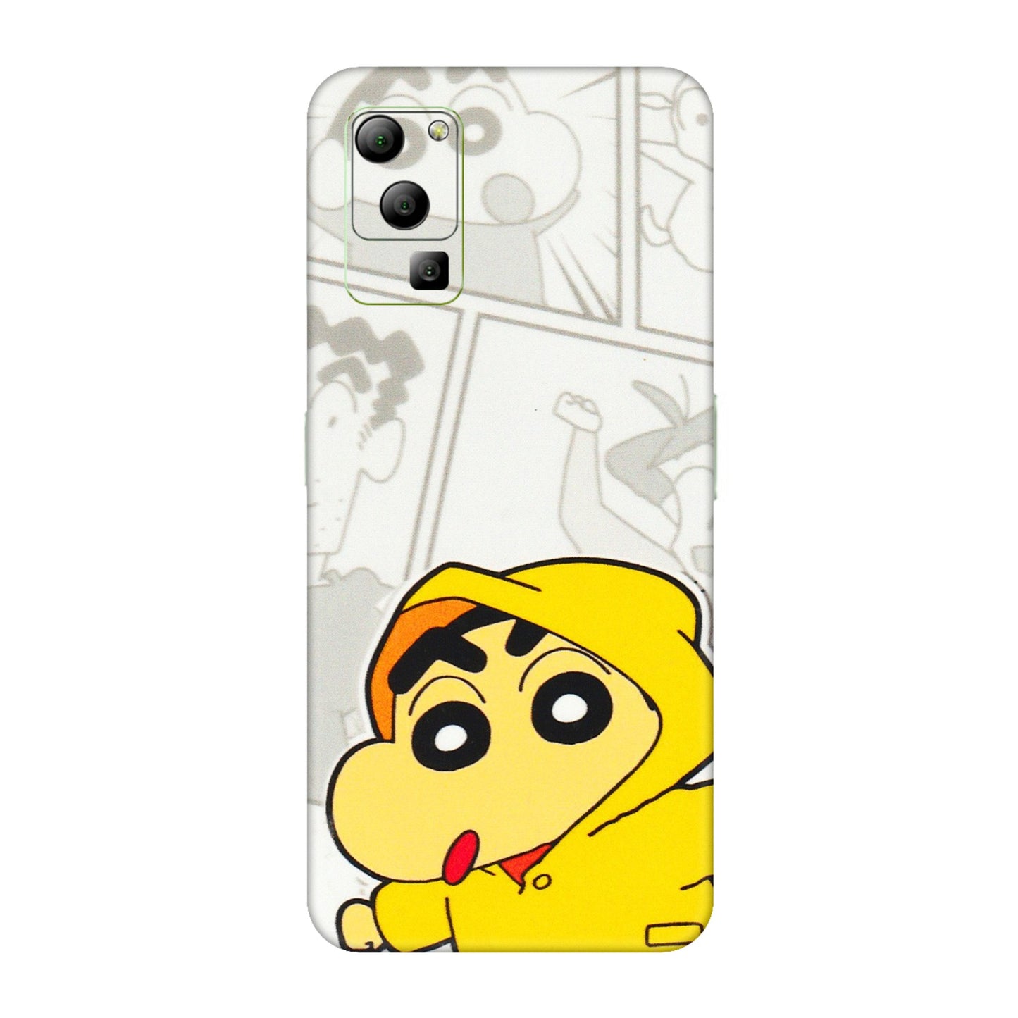 Lava Phone Skins (All Models) - Yellow Shinchan Comic - 3D Embossed Finish (L-246) LAVA Blaze (5G)