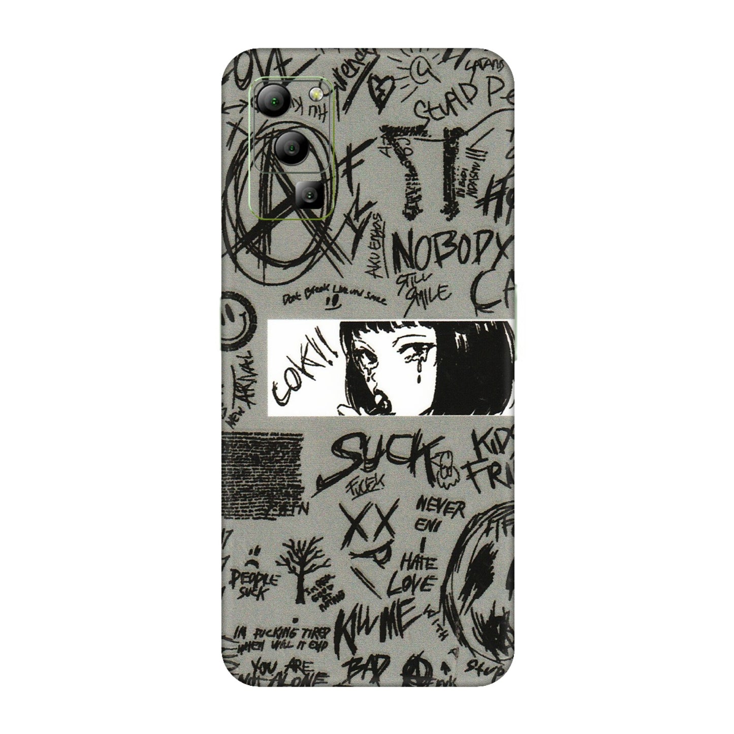Lava Phone Skins (All Models) - Never Have Love Anime - 3D Embossed Finish (L-260) LAVA Blaze (5G)
