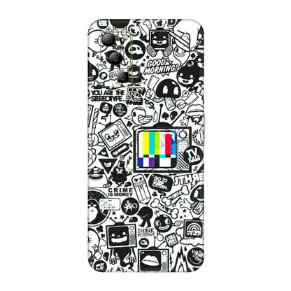 Lava Phone Skins (All Models) - Doodles Positive Art - 3D Embossed Finish (L-263) LAVA Blaze (5G)