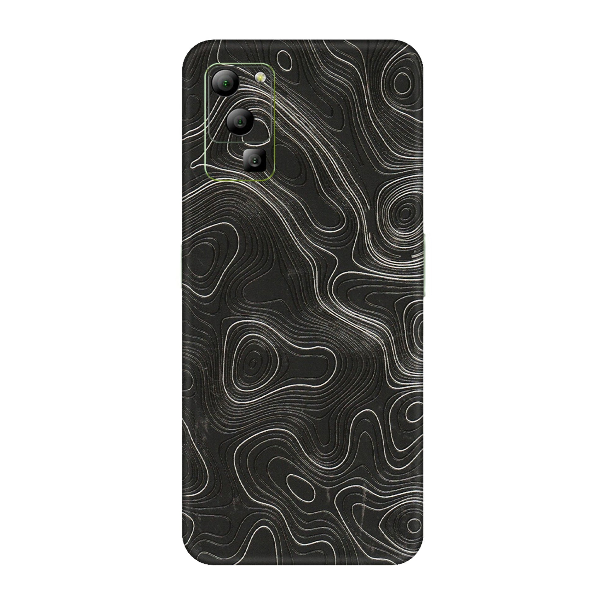 Lava Phone Skins (All Models) - Abstract White Line Map - 3D Embossed Finish (L-269) LAVA Blaze (5G)