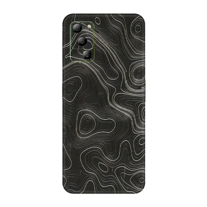 Lava Phone Skins (All Models) - Abstract White Line Map - 3D Embossed Finish (L-269) LAVA Blaze (5G)