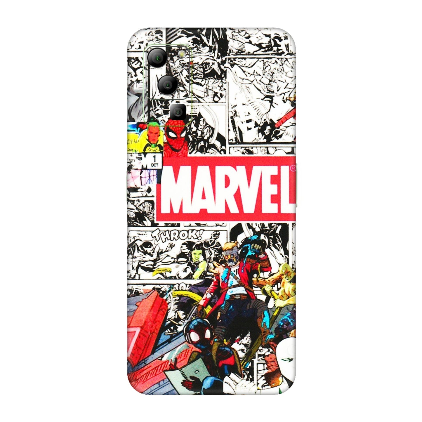 Lava Phone Skins (All Models) - Marvel Colorful Comic - 3D Embossed Finish (L-64) LAVA Blaze (5G)