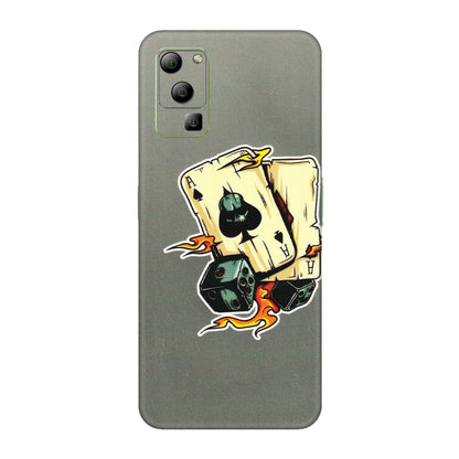 Lava Phone Skins (All Models) - Grey Cards Of Ace - 3D Embossed Finish (L-77) LAVA Blaze (5G)