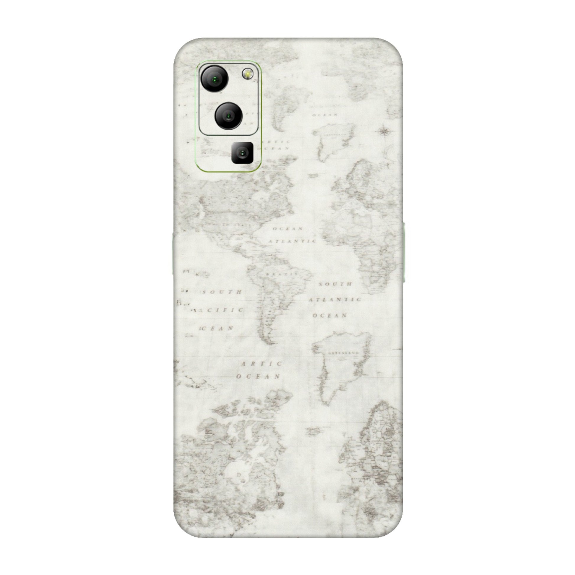 Lava Phone Skins (All Models) - World Travel Map - Transparent Finish (T-04) LAVA Blaze (5G)