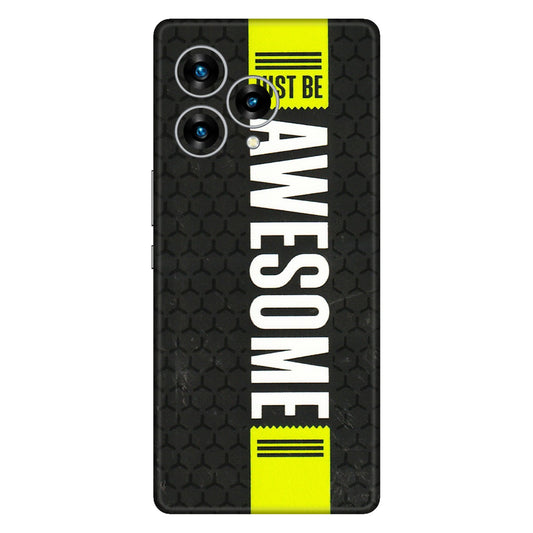 Lava Phone Skins (All Models) - Just Be Awesome - 3D Embossed Finish (L-101) LAVA Blaze Curve (5G)
