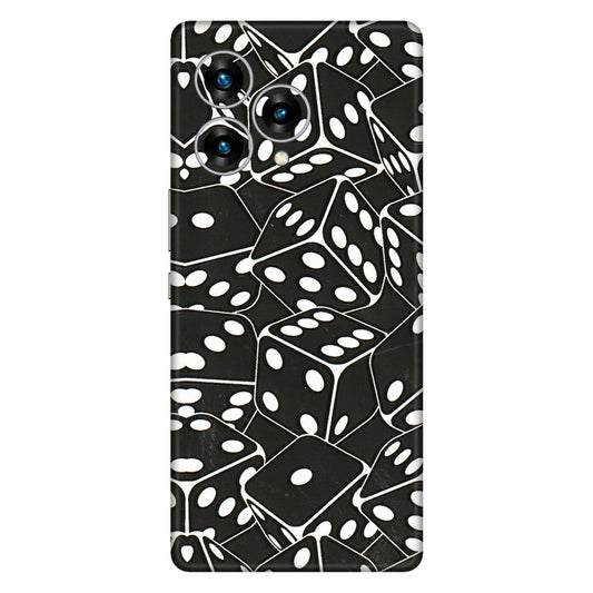 Lava Phone Skins (All Models) - Big Black Dices - 3D Embossed Finish (L-106) LAVA Blaze Curve (5G)