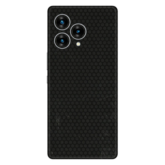 Lava Phone Skins (All Models) - Black honeycomb - 3D Embossed Finish (L-114) LAVA Blaze Curve (5G)