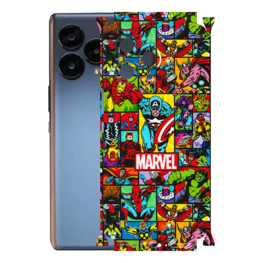 Lava Phone Skins (All Models) - MARVELOUS Comic Characters - 3D Embossed Finish (L-129) LAVA Blaze Curve (5G)