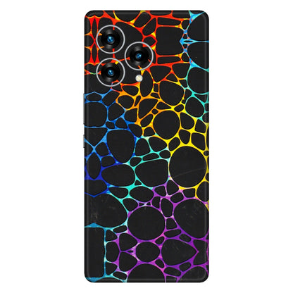 Lava Phone Skins (All Models) - Abstract Art MultiColour - 3D Embossed Finish (L-133) LAVA Blaze Curve (5G)