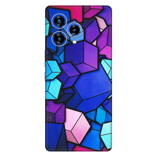 Lava Phone Skins (All Models) - Cube Doodle - 3D Embossed Finish (L-141) LAVA Blaze Curve (5G)