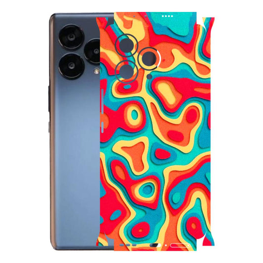 Lava Phone Skins (All Models) - Abstract Swirl - 3D Embossed Finish (L-150) LAVA Blaze Curve (5G)