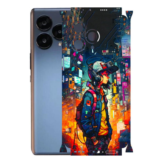 Lava Phone Skins (All Models) - Street Anime Guy - 3D Embossed Finish (L-158) LAVA Blaze Curve (5G)