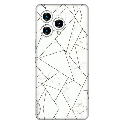 Lava Phone Skins (All Models) - Luxury White Marble Effect - 3D Embossed Finish (L-168) LAVA Blaze Curve (5G)