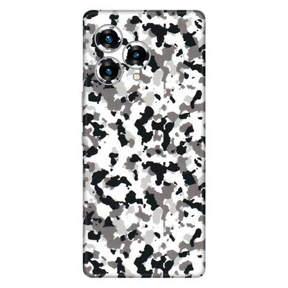 Lava Phone Skins (All Models) - White Black Camouflage - 3D Embossed Finish (L-18) LAVA Blaze Curve (5G)
