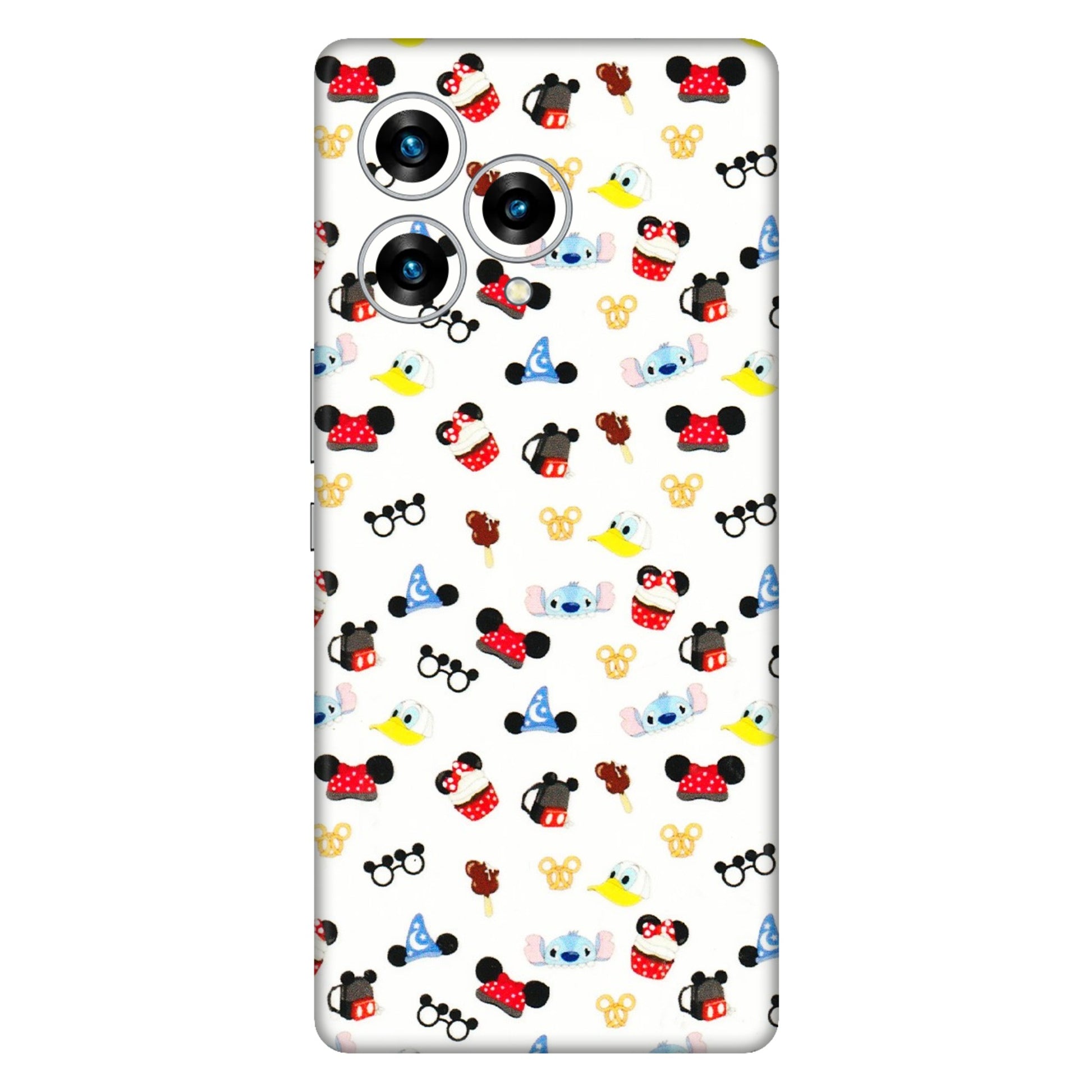 Lava Phone Skins (All Models) - Minnie Mouse & Donald Doodles s - 3D Embossed Finish (L-194) LAVA Blaze Curve (5G)