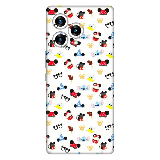 Lava Phone Skins (All Models) - Minnie Mouse & Donald Doodles s - 3D Embossed Finish (L-194) LAVA Blaze Curve (5G)
