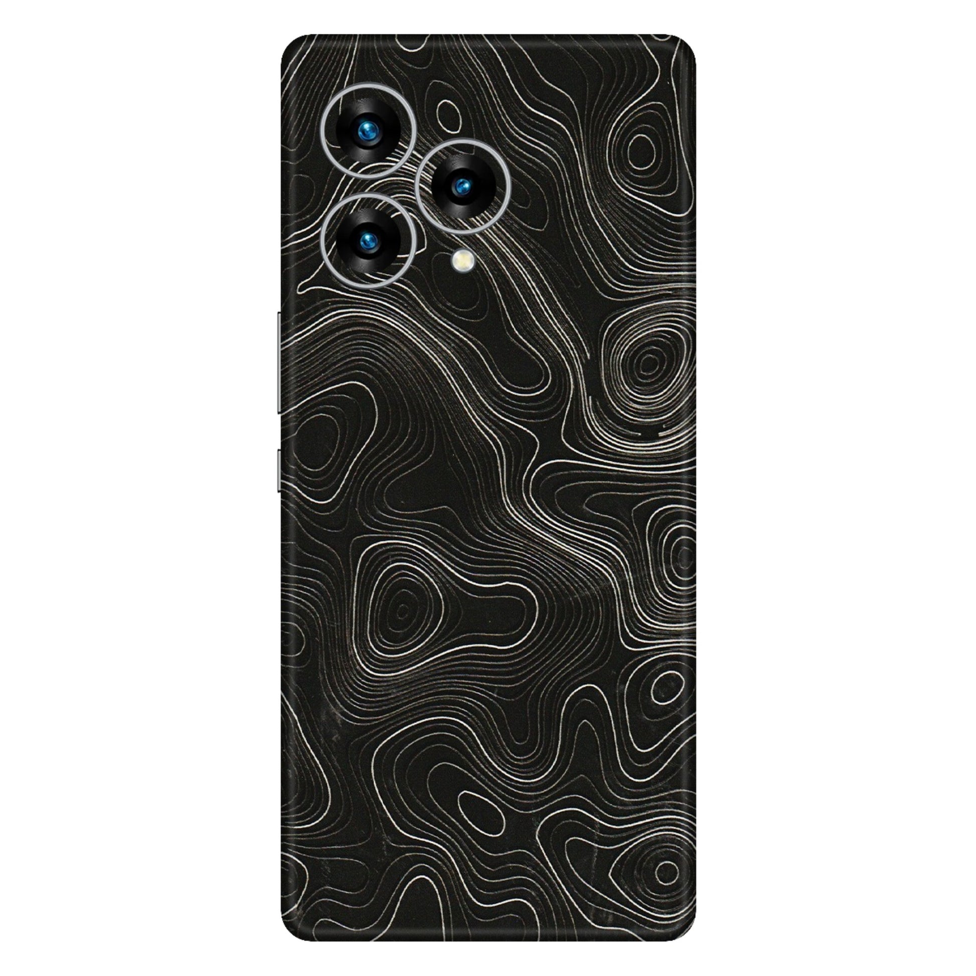 Lava Phone Skins (All Models) - Black Swirl - 3D Embossed Finish (L-196) LAVA Blaze Curve (5G)
