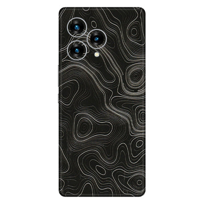 Lava Phone Skins (All Models) - Black Swirl - 3D Embossed Finish (L-196) LAVA Blaze Curve (5G)