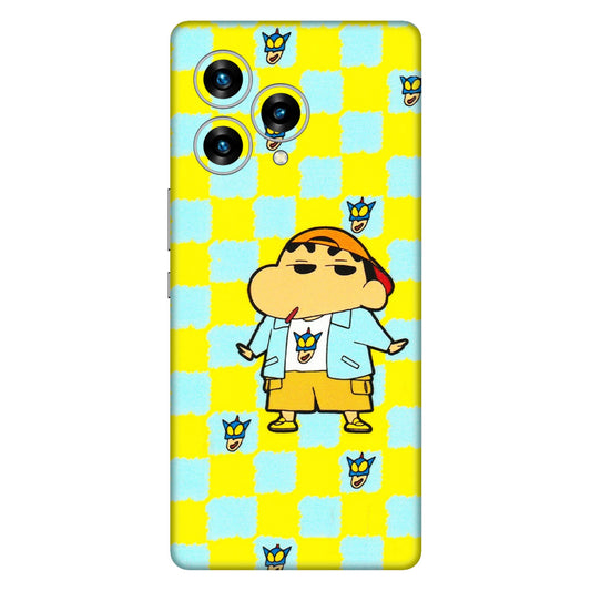 Lava Phone Skins (All Models) - Yellow Blue Shinchan Cute - 3D Embossed Finish (L-221) LAVA Blaze Curve (5G)