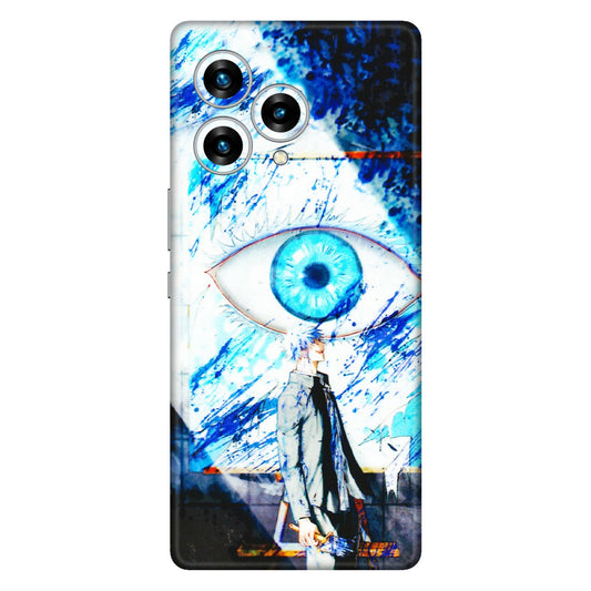 Lava Phone Skins (All Models) - Gojo Satoru evil eye - 3D Embossed Finish (L-239) LAVA Blaze Curve (5G)