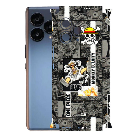Lava Phone Skins (All Models) - Cuffy Anime MonkeyCamic - 3D Embossed Finish (L-242) LAVA Blaze Curve (5G)
