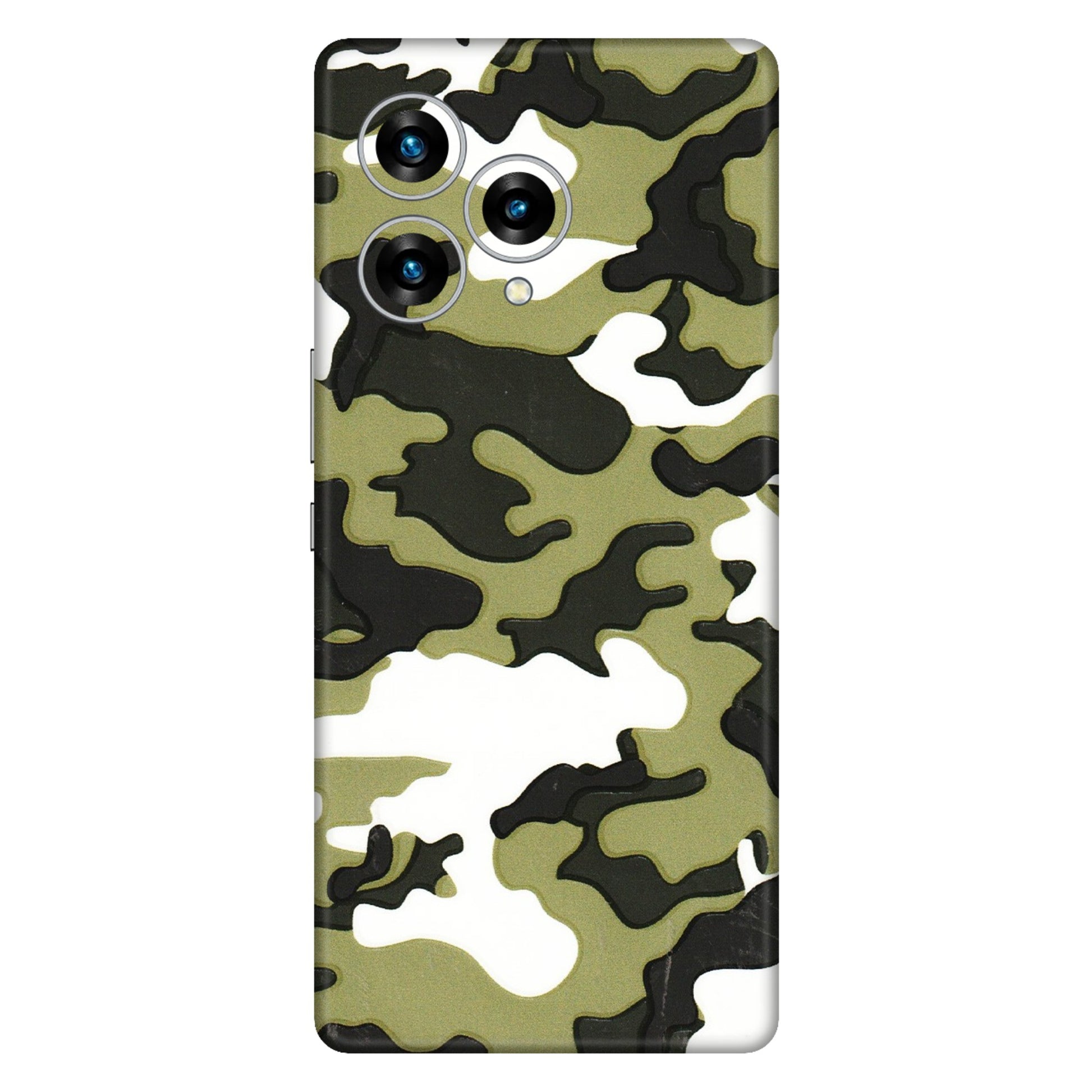 Lava Phone Skins (All Models) - Camouflages White And Green - 3D Embossed Finish (L-243) LAVA Blaze Curve (5G)