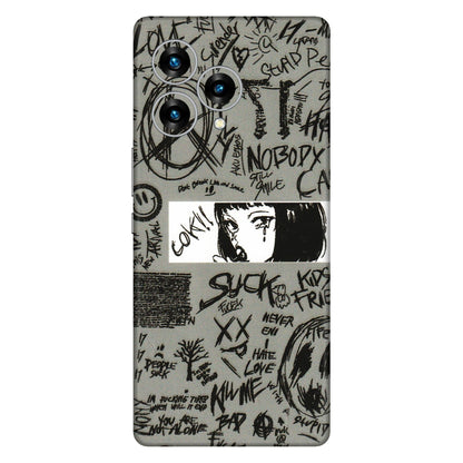 Lava Phone Skins (All Models) - Never Have Love Anime - 3D Embossed Finish (L-260) LAVA Blaze Curve (5G)