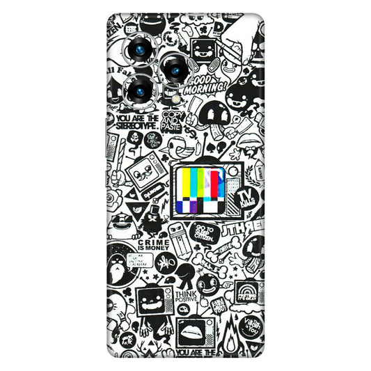 Lava Phone Skins (All Models) - Doodles Positive Art - 3D Embossed Finish (L-263) LAVA Blaze Curve (5G)
