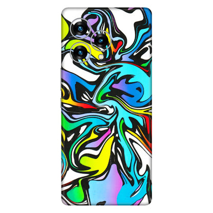Lava Phone Skins (All Models) - Abstract Colour Paints - 3D Embossed Finish (L-271) LAVA Blaze Curve (5G)