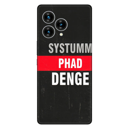 Lava Phone Skins (All Models) - Systumm Phad Denge - 3D Embossed Finish (L-278) LAVA Blaze Curve (5G)
