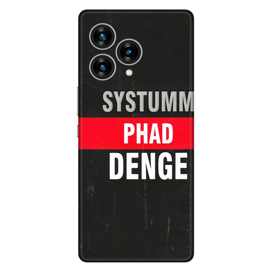 Lava Phone Skins (All Models) - Systumm Phad Denge - 3D Embossed Finish (L-278) LAVA Blaze Curve (5G)