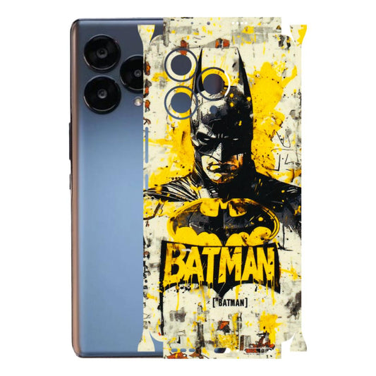 Lava Phone Skins (All Models) - Batman Yellow BT - 3D Embossed Finish (L-304) LAVA Blaze Curve (5G)