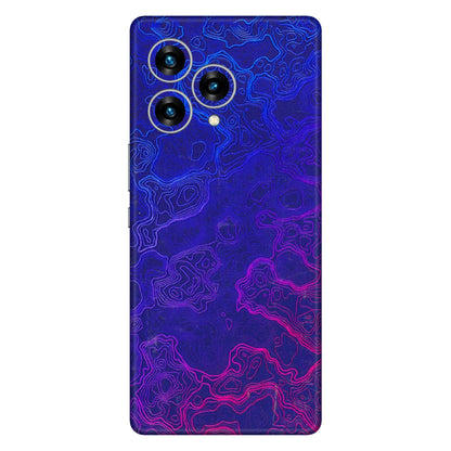 Lava Phone Skins (All Models) - Purple Ripples Swirl - 3D Embossed Finish (L-314) LAVA Blaze Curve (5G)
