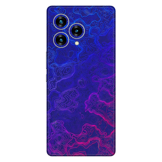 Lava Phone Skins (All Models) - Purple Ripples Swirl - 3D Embossed Finish (L-314) LAVA Blaze Curve (5G)