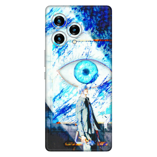 Lava Phone Skins (All Models) - Anime Sea Blue Eye - 3D Embossed Finish (L-318) LAVA Blaze Curve (5G)