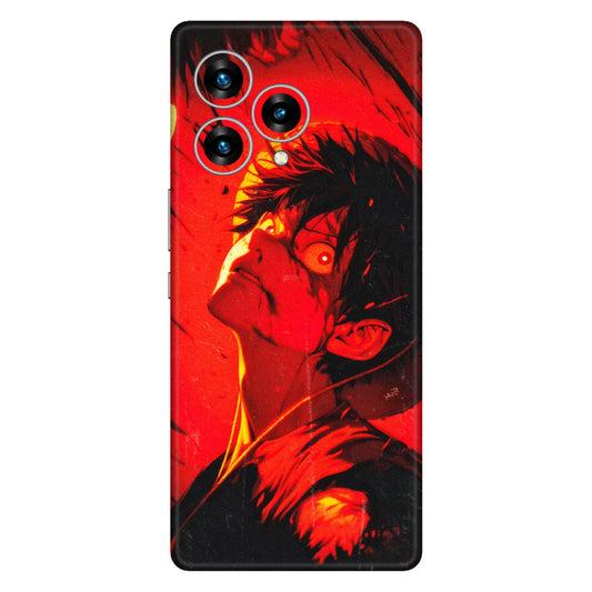 Lava Phone Skins (All Models) - D.Luffy Power Up One Piece Anime - 3D Embossed Finish (L-326) LAVA Blaze Curve (5G)