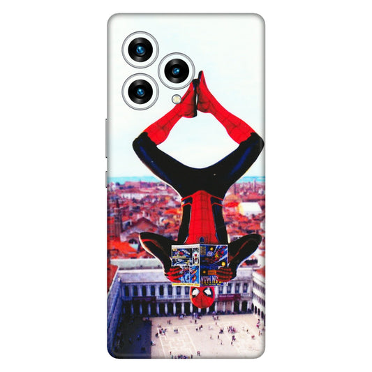Lava Phone Skins (All Models) - Spiderman Hanging - 3D Embossed Finish (L-53) LAVA Blaze Curve (5G)