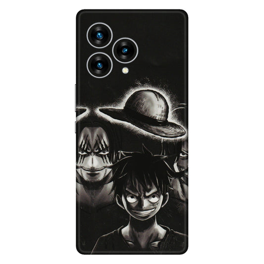 Lava Phone Skins (All Models) - Black Luffy Hat - 3D Embossed Finish (L-57) LAVA Blaze Curve (5G)